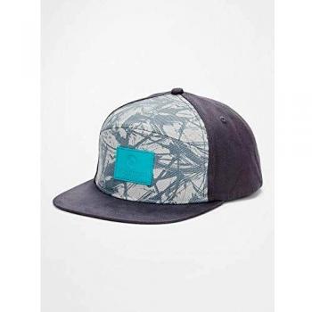 Marmot Quartz Hybrid Kappe Gorra, Hombres, Rayas de Acero Oscuro, Talla única