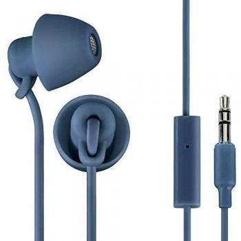 Thomson- Auriculares de Cable con Micrófono In-Ear, Color Azul