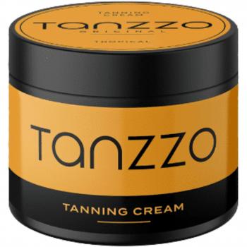 Tanzzo Crema Bronceadora 200ml - Crema bronceadora, 200 ml, fórmula hidratante, protección solar, acabado natural