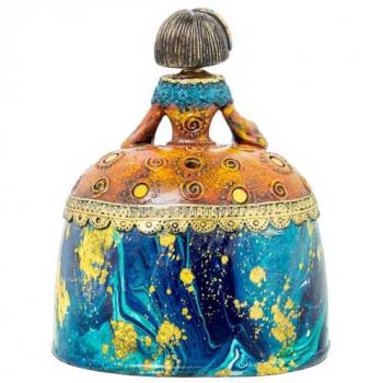Figura Decorativa Alexandra House Living Multicolor Plástico Vestido 18 x 13 x 22 cm