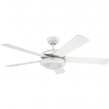Westinghouse Lighting Comet Ventilador de Techo E14, 40 W, Blanco, 132x38cm