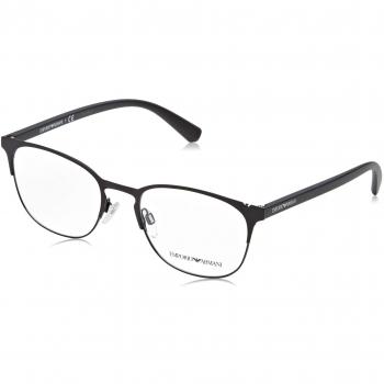 Emporio Armani 0EA1059 Monturas de Gafas, Matte Black/Black, 53 para Hombre