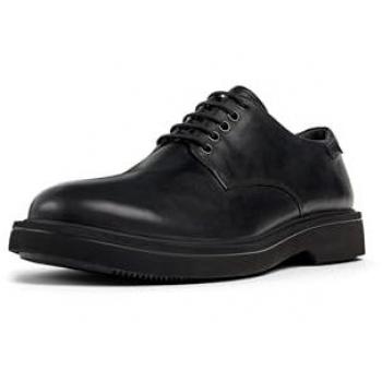 Zapatos de cordones para hombre Camper Norman de piel negra con plantilla ultraligera, talla 39
