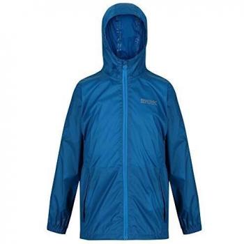 Regatta Pack-It III-Chaqueta Compresible, Impermeable Y Transpirable Jackets Waterproof Shell, Unisex niños, Petrol Blue, 3-4