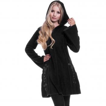 Innocent Embroidered Fleece Hood Sudadera capucha con cremallera Negro XL