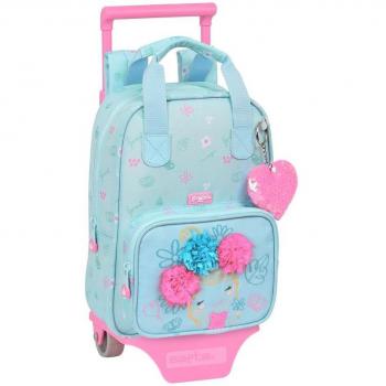 Mochila 765 con Carro 805 Reciclado Glowlab Kids 'Cute Doll' - Safta