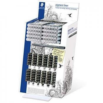 Staedtler 308 CA60. Rotuladores Fineliner Pigment Liner. Expositor con 60 unidades.