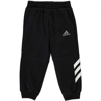 Adidas Comfi Pantalón, Niños, Negro y Plateado, 110