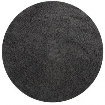 ALFOMBRA ALGODON RONDO 57CM GRIS ANTRACITA MSV PLATA