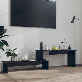 Mueble para TV Negro Brillante 180x30x43 cm de Madera Multicapa