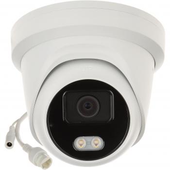 Cámara IP Turret Hikvision 4MP ColorVu 2.8mm con visión nocturna y micrófono DS-2CD2347G2-LU