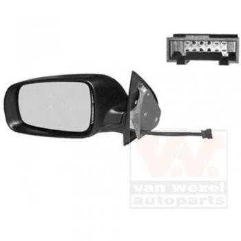 Espejo Retrovisor Izquierdo Eléctrico y Calefactable para Skoda Fabia 1999-2007 Van Wezel 7625817