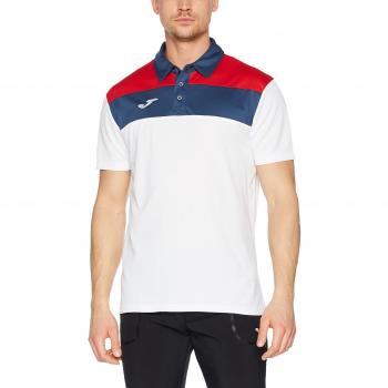 Joma - Crew Polo S/S, Color Blanco, Talla XL