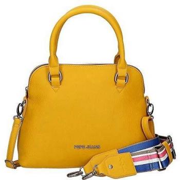 Pepe Jeans Eva Bolso Amarillo 27x22x12 cms Piel Sintética