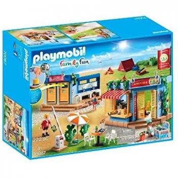 Playmobil 70087 Family Fun Toy Large Campsite with Working Shower