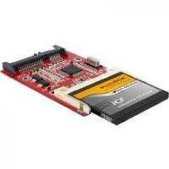 DeLOCK SATA Card Reader - Lector interno de tarjetas de memoria, rojo