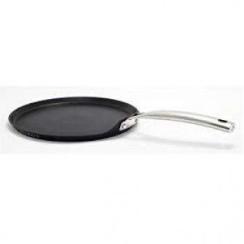 Sartén para Crepes Baumalu Negra Acero Inoxidable Aluminio Forjado Ø 28 cm