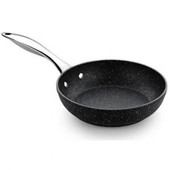 Monix Mineral - Sartén 22 cm aluminio forjado con antiadherente, tipo piedra, sin PFOA, aptas inducción