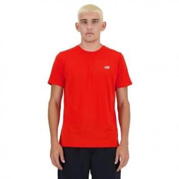 Camiseta técnica New Balance Sport Essentials manga corta rojo fuego para hombre talla XL