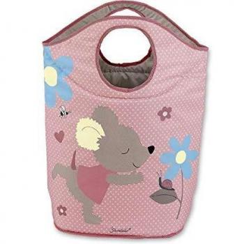 Cesta de Almacenamiento Multifuncional Mabel para Juguetes y Ropa, Color Rosa/Multicolor