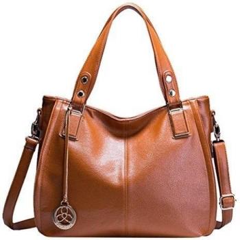 AB Earth Mujer Piel sintética Bolsos Casual diario Crossbody Bolsa de hombro, M929, marrón