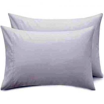 Bedsure Funda Almohada 50x75 cm de Microfibra - Juego de 2 Fundas Almohadas 75x50 Transpirable Suave Antiarrugas, Blanco, sin Cremallera, 2 Unidades