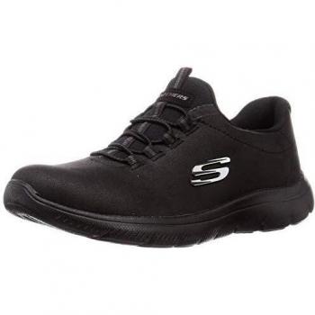 Zapatillas Skechers Summits-Itz Bazik para Mujer en Color Negro