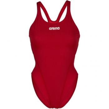 Bañador de una pieza para mujer Arena Swim Tech Solid rojo y blanco - Talla 44