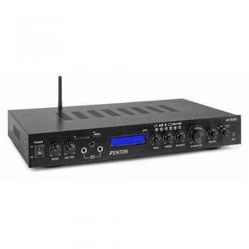 Amplificador 5 Canales Fenton AV-150BT - Bluetooth, USB, SD, 2 Entradas de Micrófono, Entrada Línea RCA, Ajuste de Graves/Aigües y Eco