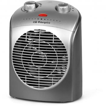 Orbegozo FH 5021 - Calefactor, termostato regulable, 2 niveles de potencia, función ventilador, protección contra sobrecalentamiento, 2200 W
