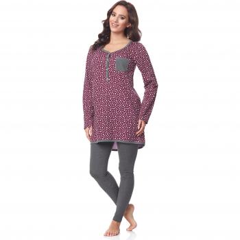 Be Mammy Pijamas con Lactancia Function Manga Larga para Mujer BE20-178