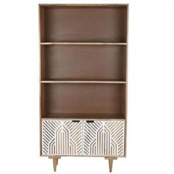 Estantería Home Esprit Blanca de Madera de Mango 90 x 35 x 168 cm