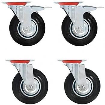 vidaXL Ruedas giratorias 4 unidades 125 mm