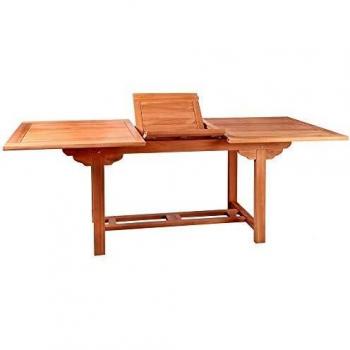 Mesa de jardín Extensible de Teca marrón Garden - LOLAhome