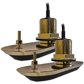 Xdcr, 3D Bronze Thru-Hull, 12 Deg, Pair