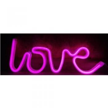 Cartel Neon Love 35 Cm Usb Pilas