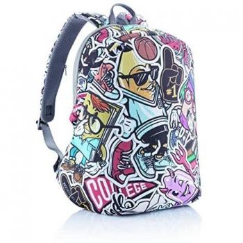 Mochila Antirrobo XD Design Bobby Soft Art Grafitti 15,6
