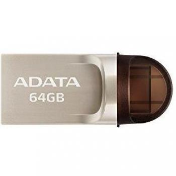 AData AUC370 - Memoria Flash USB de 64 GB, Color Plata