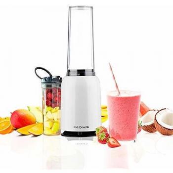 CREATE / MOI SLIM / Batidora de Vaso Blanco / Batidora personal para Smoothies y Batidos, 230 W, Individual, Portátil, Cuchillas de Acero Inoxidable, 230W, Libre de BPA