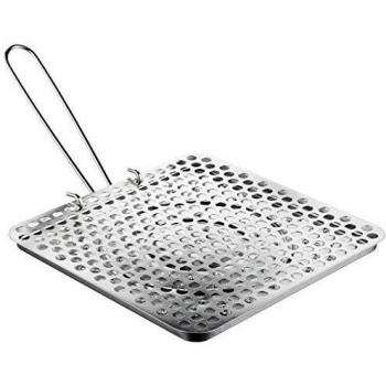 Ibili 810400 Tostador de Pan, Acero Estañado, 20x20 cm
