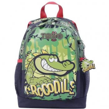 Mochila Escolar Pequeña Totto Krock Verde