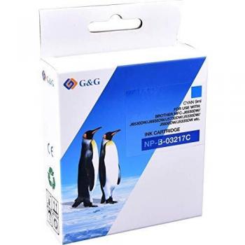 Cartucho de Tinta Compatible con Brother LC3217C Cyan, 10 ml, Versión Genérica V2/V3
