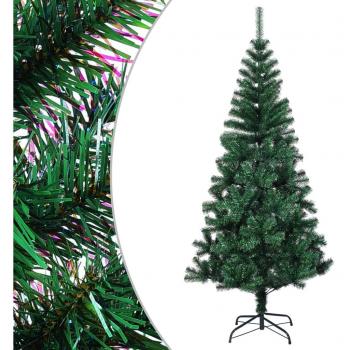 vidaXL Artificial Christmas Tree with Iridescent Tips Green 180 cm PVC