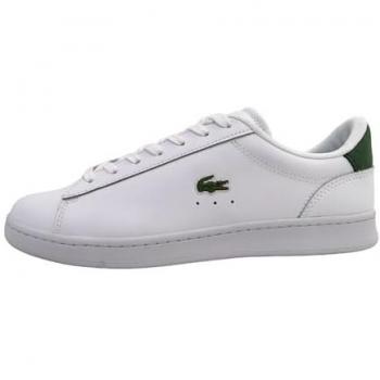 Zapatillas Lacoste Carnaby Set de Cuero Blancas y Verdes para Hombre - Talla 46