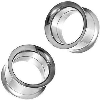 Soul-Cats® túnel de la Carne 2 Set Tunnelset Negro platarosa verdeazul Azul Claro Oro Arco Iris púrpura, Altura: 2 mm; Colores: Plata