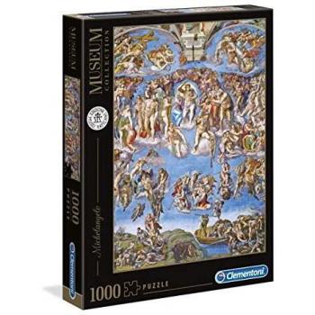 Clementoni- Puzzle 1000 Piezas Museos Michelangelo: Juicio Universal, Multicolor