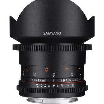 Samyang F1312601101 - Objetivo para vídeo VDSLR para Canon EF