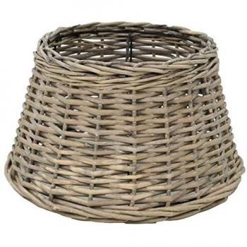 vidaXL Pantalla de Lámpara de Mimbre 38x23cm Natural Iluminación Decoración