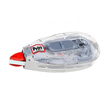 Roller correcteur Pritt Refill Flex Midway avec pointe flexible, fonction push & pull, rechargeable, réécriture immédiate, longueur env. 12 m, largeur env. 4,2 mm