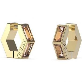 Pendientes Guess Huggie de acero dorado